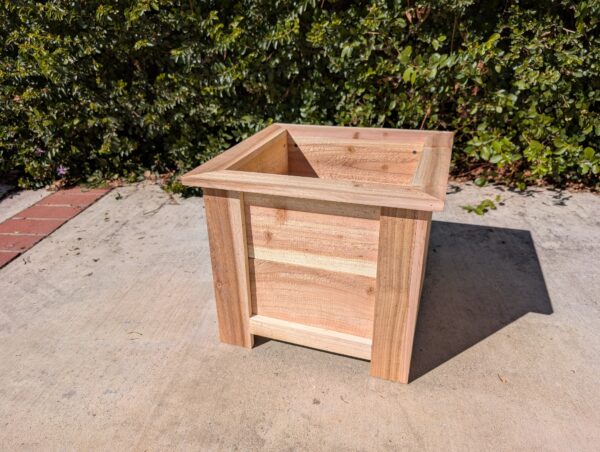 Square Cedar Planter Box - Image 3