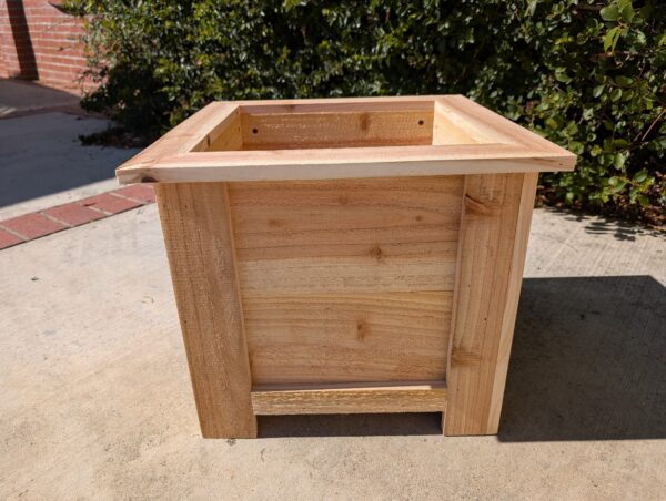 Square Cedar Planter Box - Image 5